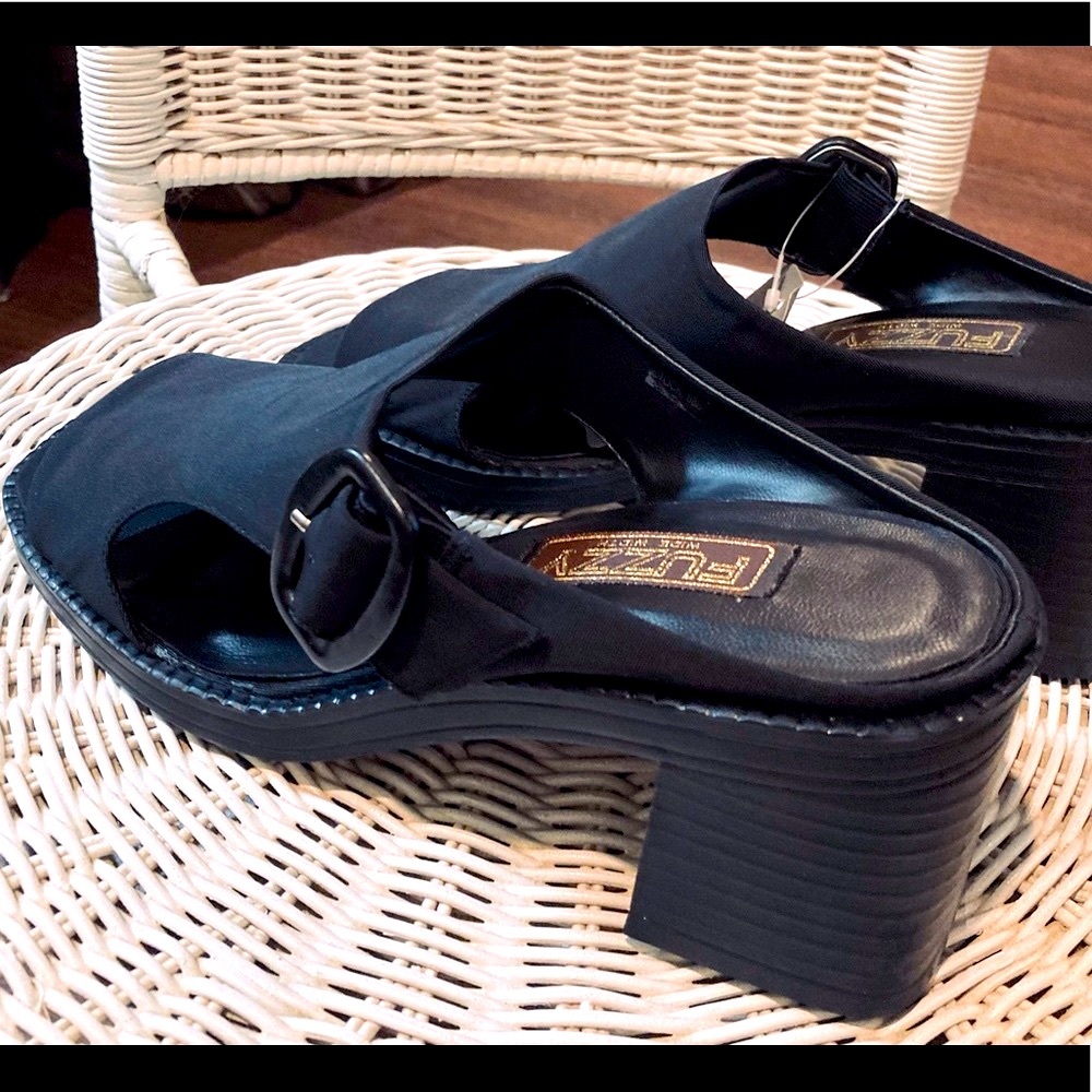 NWOT Office Ready Black Open Toe Clog